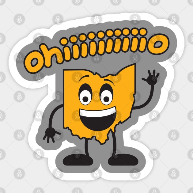 Friendly Ohio! Sticker by Oswaldland